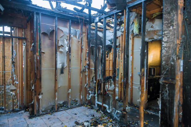 Professional Fire Damage Removal technician working in Clarksville, MD